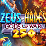 Zeus vs Hades Gods of War 250 logo