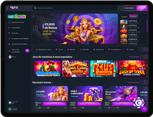 BravoPlay Casino jeux