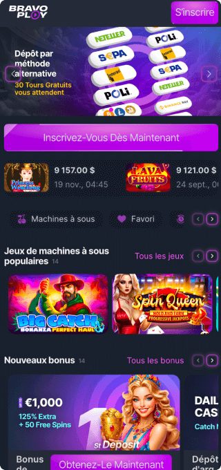 BravoPlay Casino mobile
