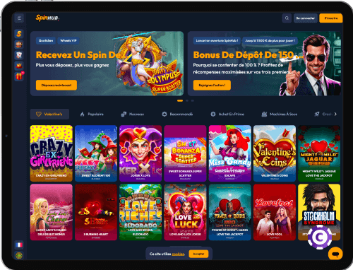 SpinHub Casino jeux