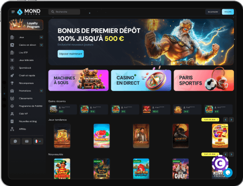 Mond Casino jeux