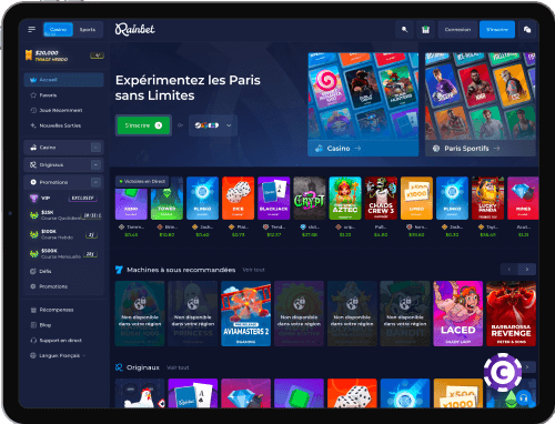 Rainbet Casino jeux