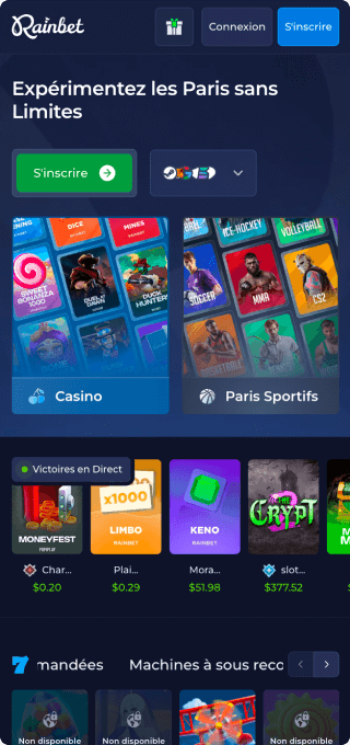 Rainbet Casino mobile