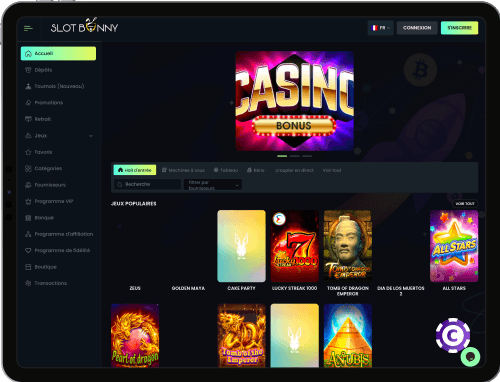 SlotBunny Casino jeux