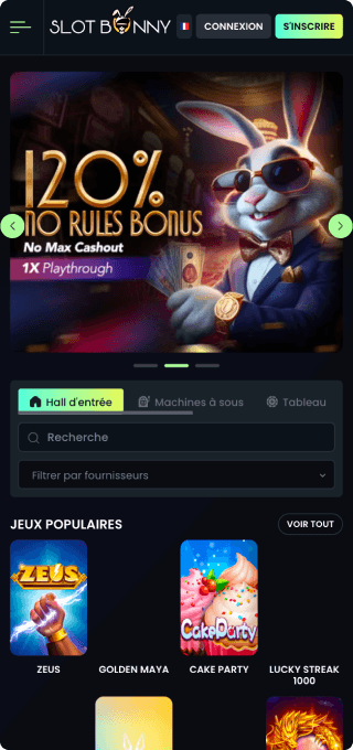 SlotBunny Casino mobile