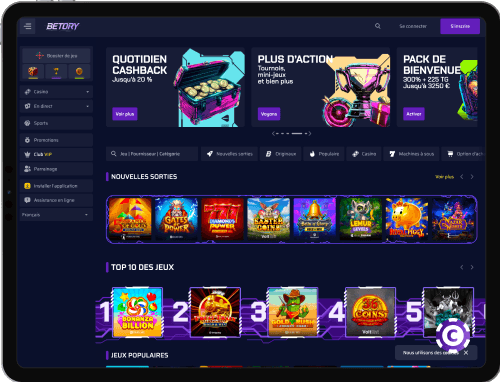 Betory Casino jeux
