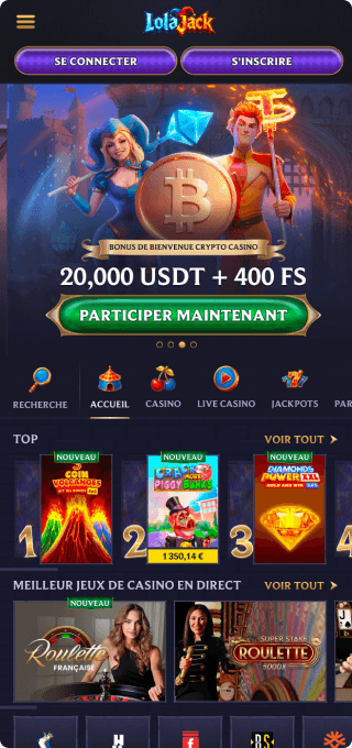 LolaJack Casino mobile