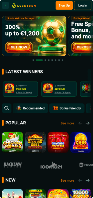 Luckygem Casino mobile