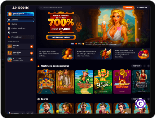Aphrodite Casino jeux