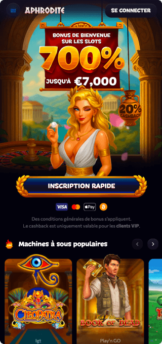 Aphrodite Casino mobile