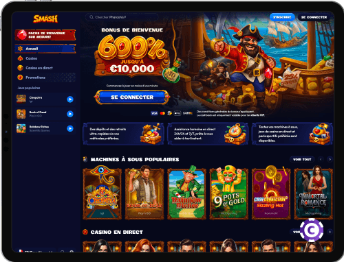 Smash Casino jeux