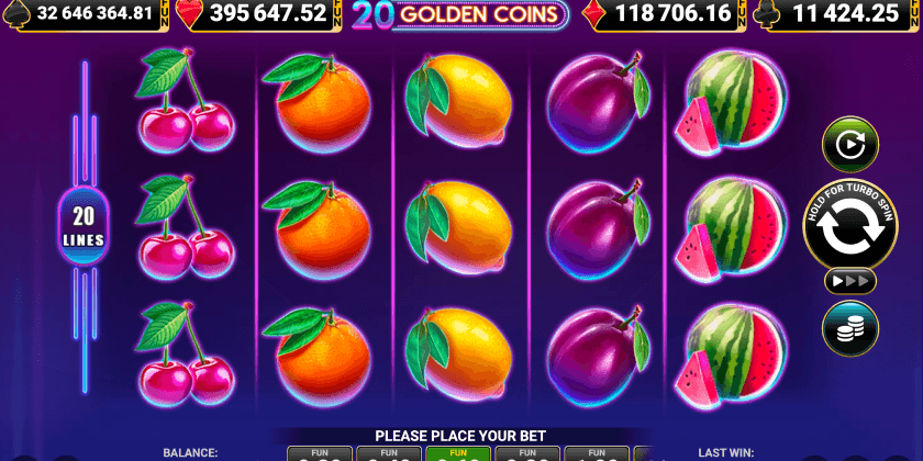 20 Golden Coins Amusnet
