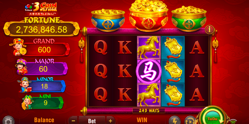 3 Coin Wild Horse TaDa Gaming