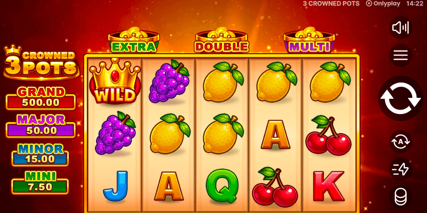 3 Crowned Pots OnlyPlay