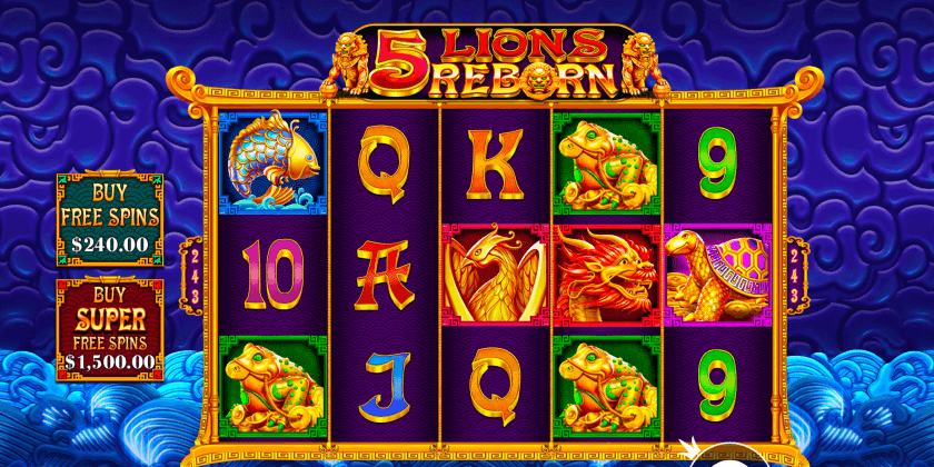 5 Lions Reborn Pragmatic Play