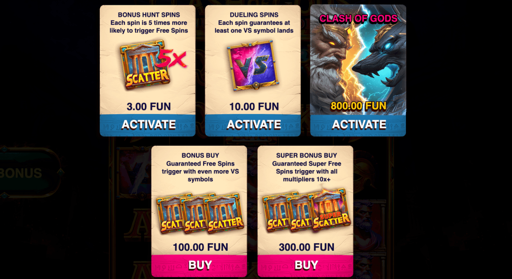 Clash of Gods: Anubis vs Hades Bonus
