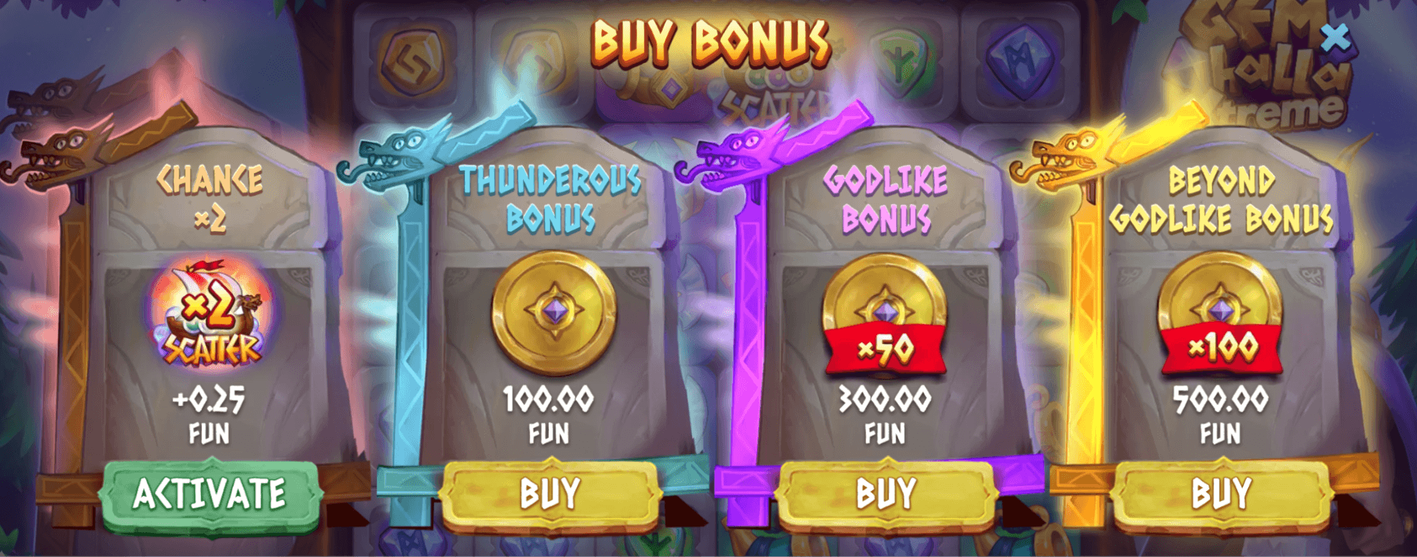 Gemhalla Xtreme Buy Bonus