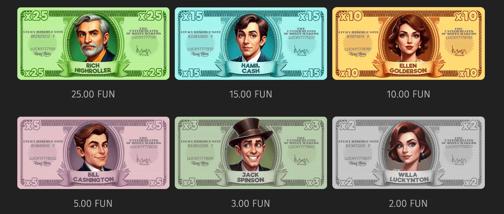 Money Maker Symboles