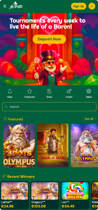 Mr Baron Casino mobile