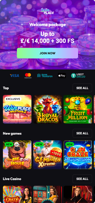 WinPlace Casino mobile