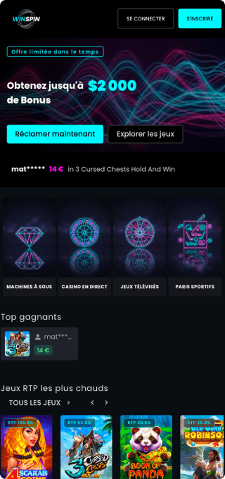 WinSpin.ai Casino mobile
