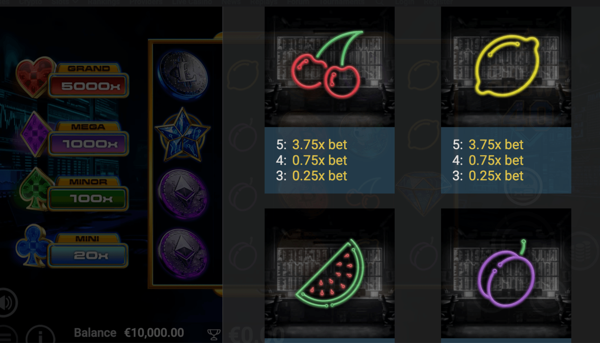 Crypto Crown 40 Symboles