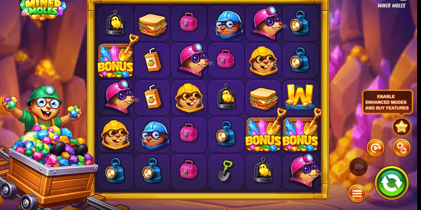 Miner Moles slot game