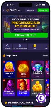 Playfina Casino mobile