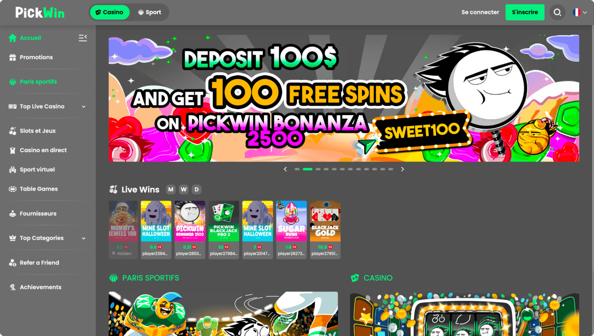 Pickwin Casino